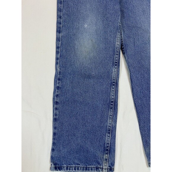 WRANGLER Straight Leg Jeans Blue Adjustable Waist Medium Wash | Boys Size 14 - Picture 4 of 16